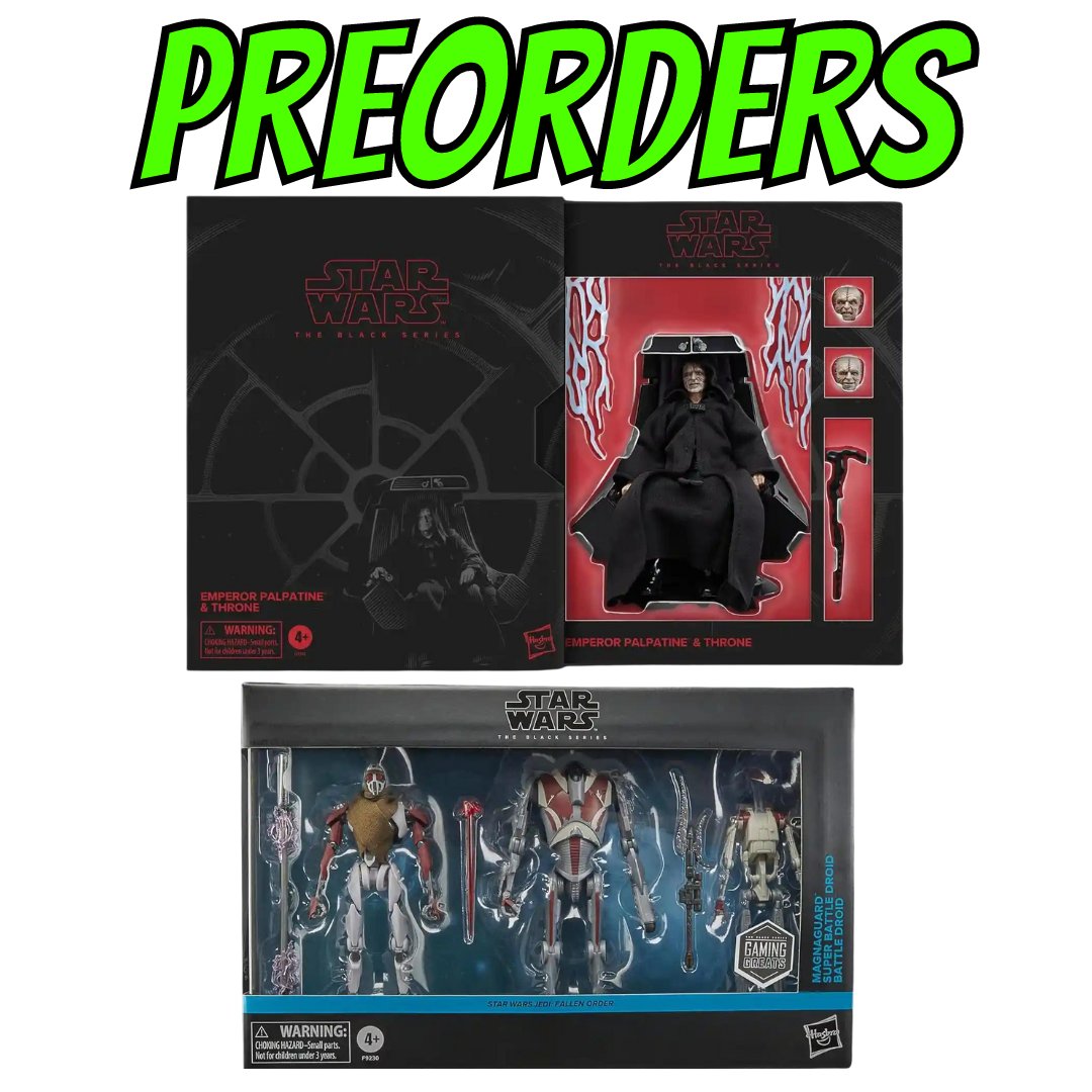 Black Series Collectors: If you missed the Emperor Palpatine then here is another chance (in a fancy new box with sleeve). Plus a Droid 3 pack. Palps: amzn.to/3Wn3gcG (affiliate) Droids: amzn.to/3UvJsB5 (affiliate)