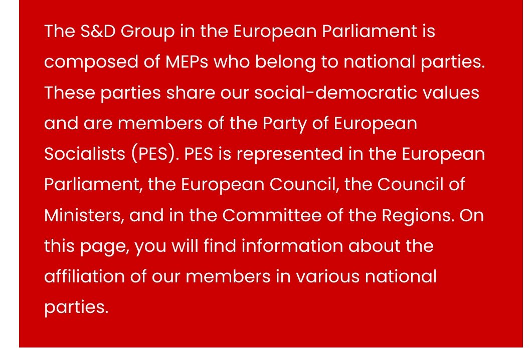 SDP:n kärki EU-vaaleissa on, että @kokoomus'ta äänestämällä natsit muka nousevat valtaan. Roskaa, savuverho. SDP itse tukee EU:ssa sosialismia, maailman murhaavinta aatetta. - S&D: Sosialistit ja demokraatit. - PES: Eurooppalaisten sosialistien puolue. Menkää itseenne @demarit.