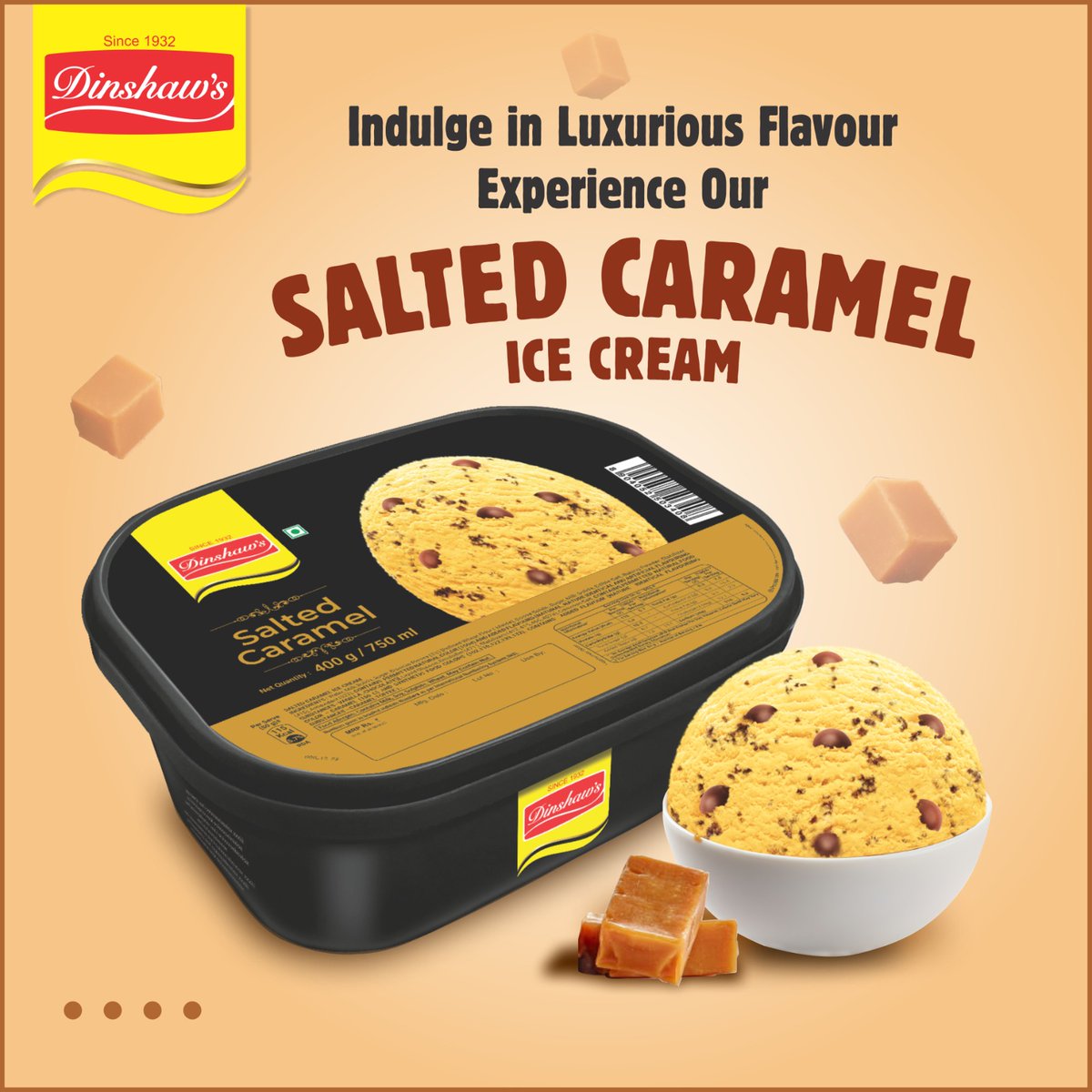 Satisfy Your Sweet & Salty Cravings with our Salted Caramel Ice Cream

#Dinshaws4UAlways #icecream #saltedcaramel #saltysweet #summer #newlaunch #different #musttry #flavourful #luxury #richness #creamy #madewithmilk #milkicecream #MadeWithLove #special #treats #enjoy #delicious