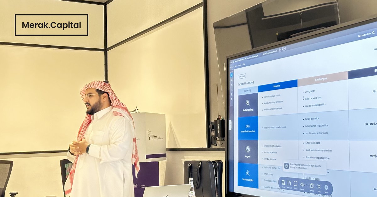 Merak Capital (@merakcapital) on Twitter photo شارك عبدالإله الشريف، نائب رئيس الاستثمار الجريء في شركة ميراك كابيتال، بتقديم عرض للدفعة التاسعة من برنامج مسك لريادة الأعمال <a href="/MiskEntrep/">Misk Entrepreneurship | مسك الريادة</a> حيث تضمن عرضه على دليل شامل عملي لرحلة جمع أموال ناجحة. شارك عبدالإله الشريف، نائب رئيس الاستثمار الجريء في شركة ميراك كابيتال، بتقديم عرض للدفعة التاسعة من برنامج مسك لريادة الأعمال <a href="/MiskEntrep/">Misk Entrepreneurship | مسك الريادة</a> حيث تضمن عرضه على دليل شامل عملي لرحلة جمع أموال ناجحة.