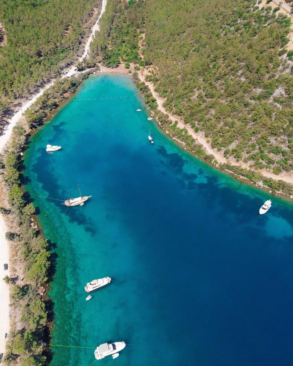If you're looking for a calm seaside destination and boat route, make a note of Bodrum in Muğla, and soon you'll be enjoying the crystal-clear waters for yourself. #Muğla 📸 IG: elifmeva_official