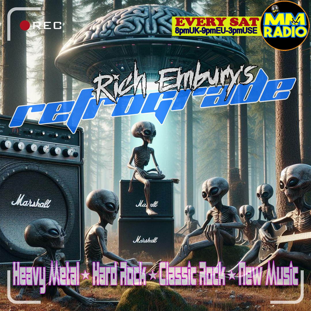 ☝️'RETROGRADE' with Rich Embury - 3 hrs of non-stop high energy! Spanning decades of the best rock and heavy metal from yesterday to now + music history & segments. AIRING SAT MAY 11 on MM Radio mm-radio.com @richembury @dorner_martina @caravanmediapr @magpie_sally