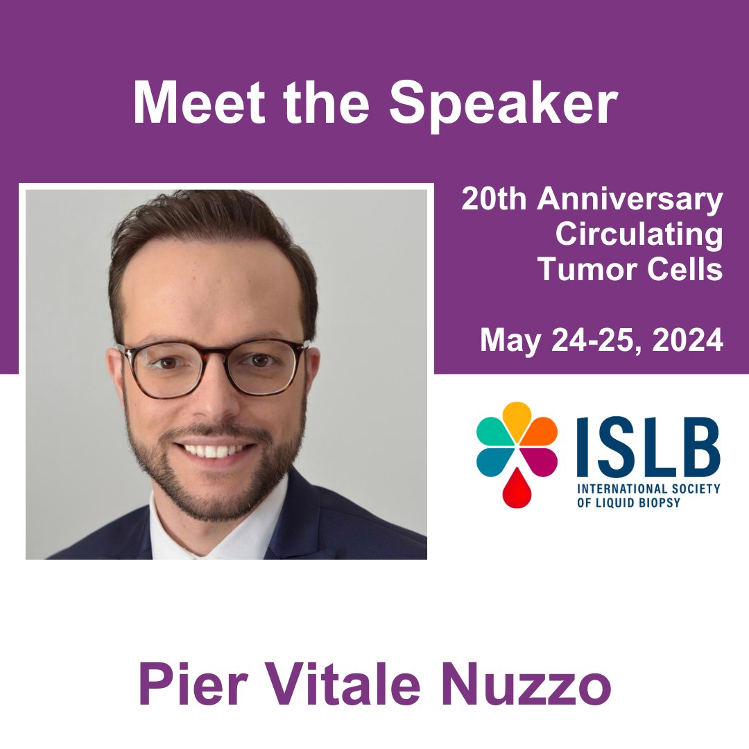 Join @PierVitaleNuzzo at the 20th Anniversary of Circulating Tumor Cells in Granada, Spain from May 24-25, 2024. Dr. Pier Vitale Nuzzo is a Medical Oncologist and Instructor in Pathology and Medicine at Weill Cornell Medicine in New York. #CTC20thAnniversary #SpeakerSpotlight