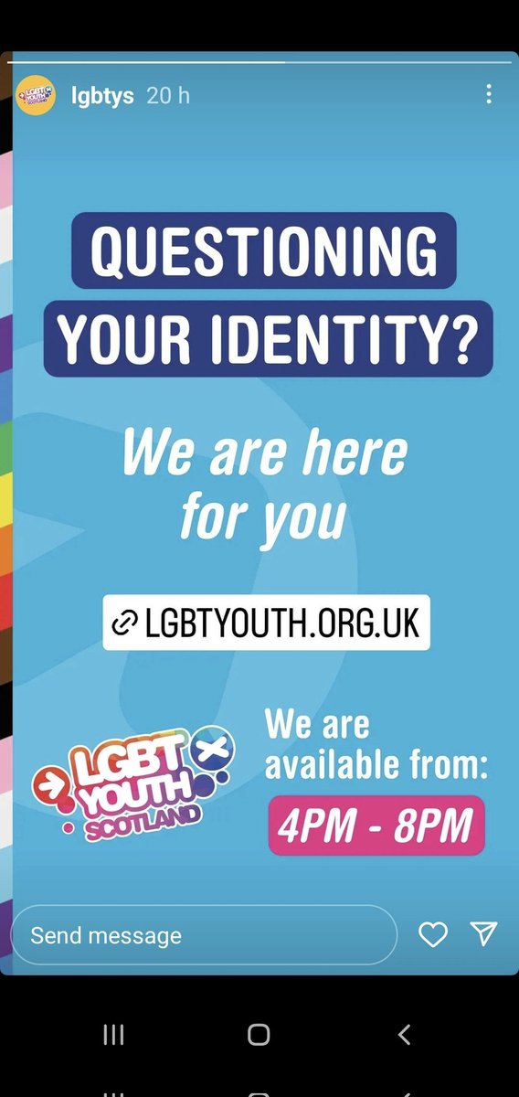 LGBT Youth Scotland promotes gender ideology in schools via its pernicious LGBT Charter, creating a perfect storm by confusing children, funneling them into the pipeline for its 'support services', funded by @ScotGov. And so the cycle continues. Do you see it yet? 
#DefundLGBTYS