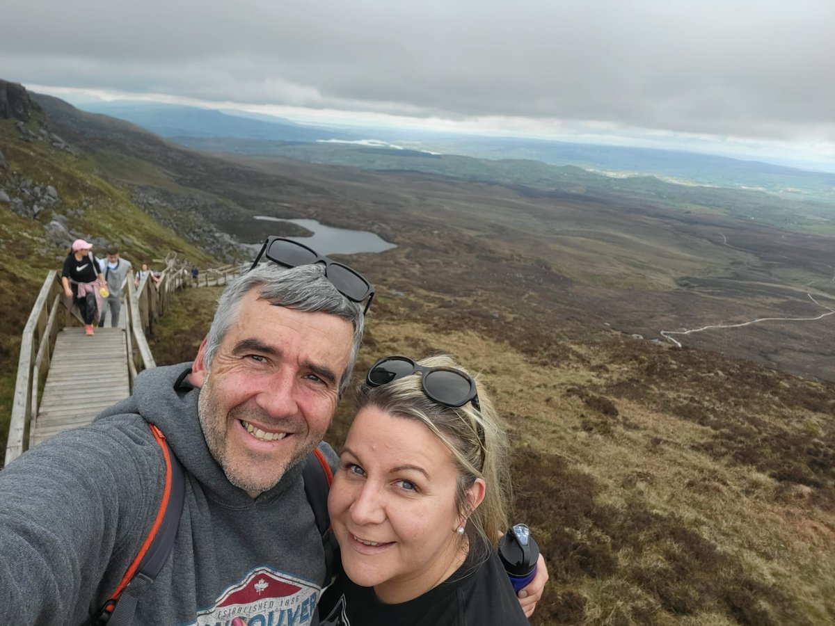 Out and about with The Boss at Stairway to Heaven, Cuilcagh Boardwalk, County Fermanagh. #Fermanagh #CuilcaghBoardwalk