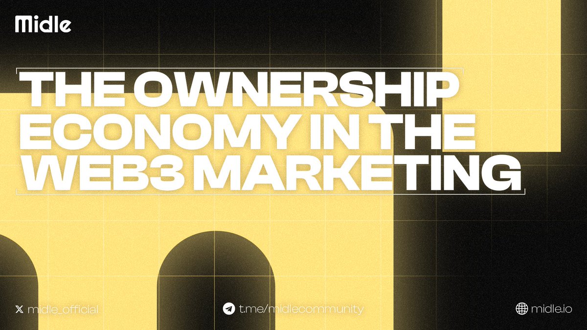 midle_official's tweet photo. Ownership, decentralization, marketing.

Midle is the future of ownership economy in the Web3 marketing. https://t.co/jsCNjU0MuZ