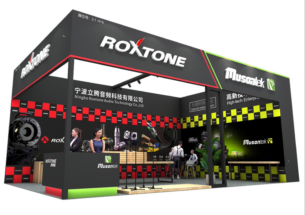 realRoxtone's tweet photo. 2024 May 23-26, Roxtone &amp; Musontek will participate in both events.
Prolight+sound Guangzhou Booth number is 3.1 H16.
Music Guangzhou Booth number is 12.1 A18.
See you there! https://t.co/CfzVUTmofM