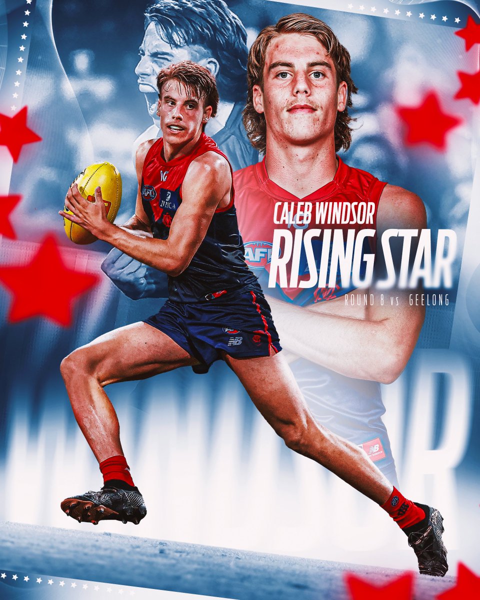 melbournefc's tweet image. It just makes sense. 🤌

Caleb Windsor has earned the Round 8 Rising Star nomination. 🌟

📝 | mfcde.es/3Wr6pIo