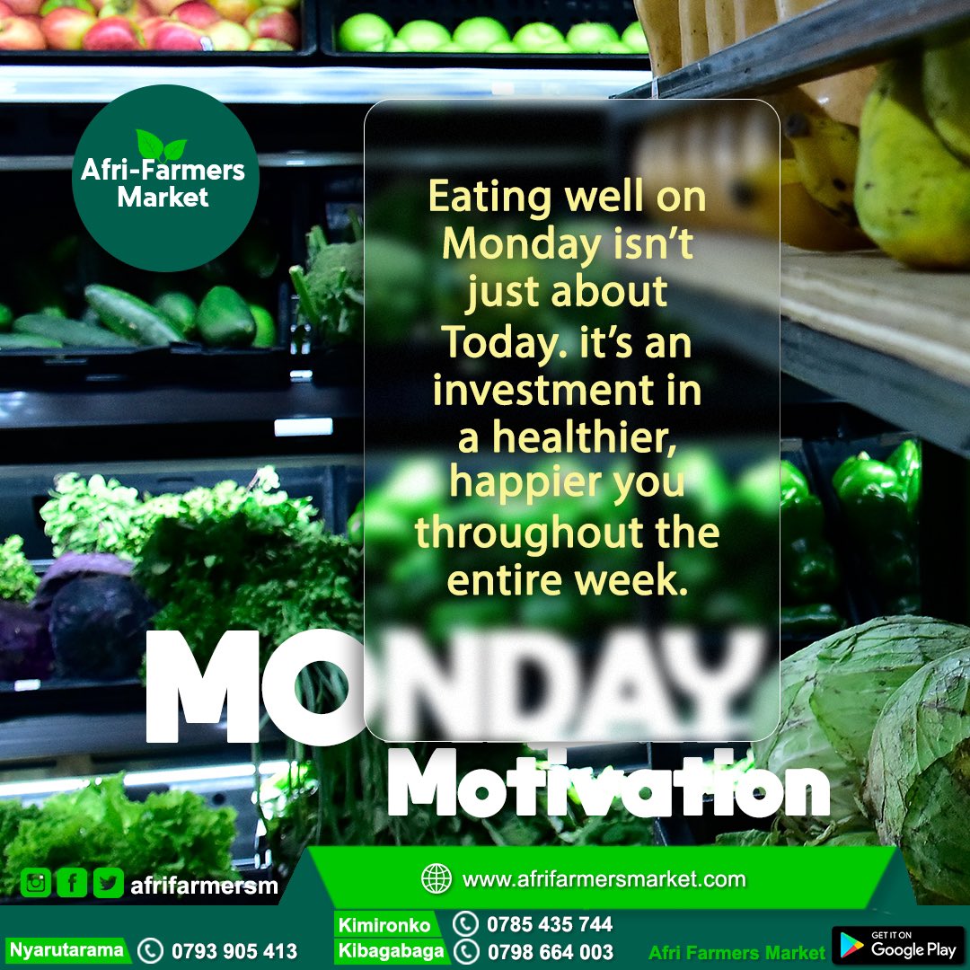 Eating well is a daily habit you have to invest in for a healthy lifestyle. Order for farm-fresh produce from #afrifarmersmarket and we deliver to you. #farmfresh #freshfood #freshproduce #farmersmarket #healthyfood
