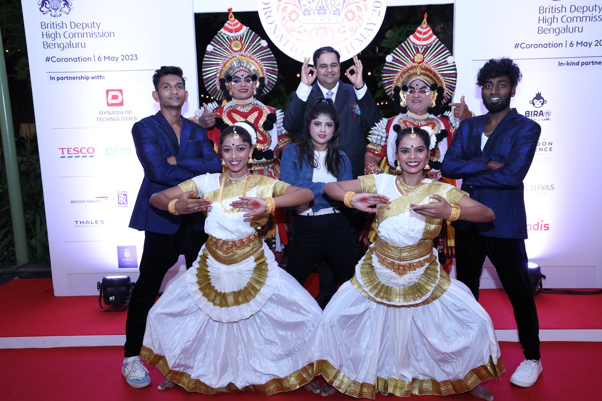 As we mark the first Anniversary of The King and Queen's Coronation today, an opportune moment to reflect on the fond memories of the #Coronation Reception hosted in #NammaBengaluru by team @UKinBengaluru last year. @UKinIndia @harjinderkangUK @biztradegovukIN @CScottFCDO