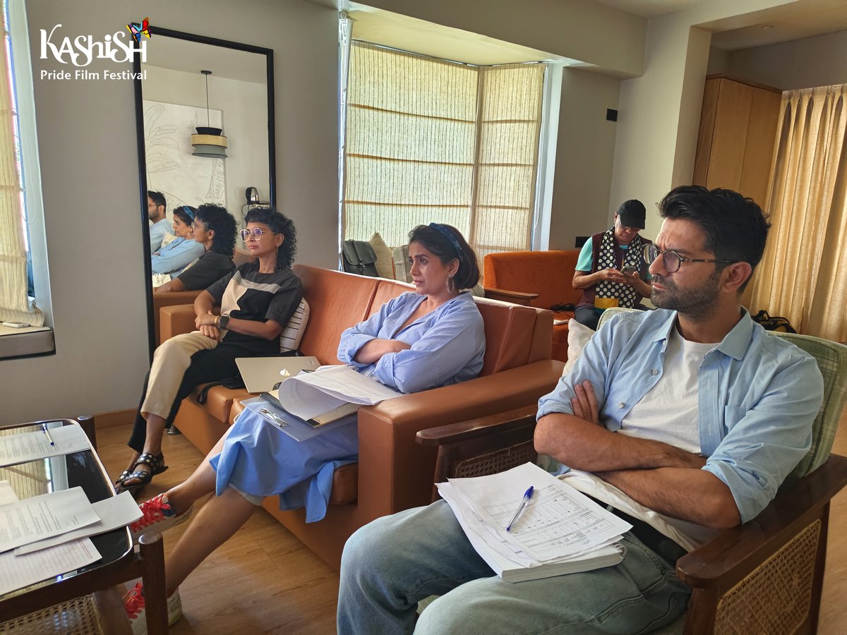 Our esteemed #NarrativeJury, comprising the talented Actor @BarunSobtiSays , Award-winning Director & Producer @ikiranrao, and Renowned Actor @sonalikulkarni, came together for an exclusive preview of the films ahead of the #KASHISHPrideFilmFestival2024.