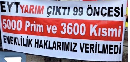 Eksik çıkarılan yasa ile EYT'nin mağduriyeti devam ediyor 5 bin prim günü ve kısmi emeklilikte çözüm bekleniyor #EYTli5000KısmiyeÇözüm #KabineEmekliSefalette @isikhanvedat @Akparti @MHP_Bilgi @herkesicinCHP @iyiparti @rprefahpartisi @zaferpartisi