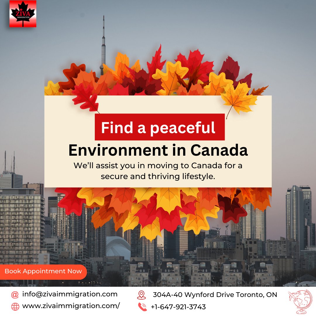 🌍 Dreaming of a new start in Canada? Let Ziva Immigration guide your journey to success! 🍁

#ZivaImmigration #CanadaVisa #MoveToCanada #ImmigrationExperts #YourCanadianDream