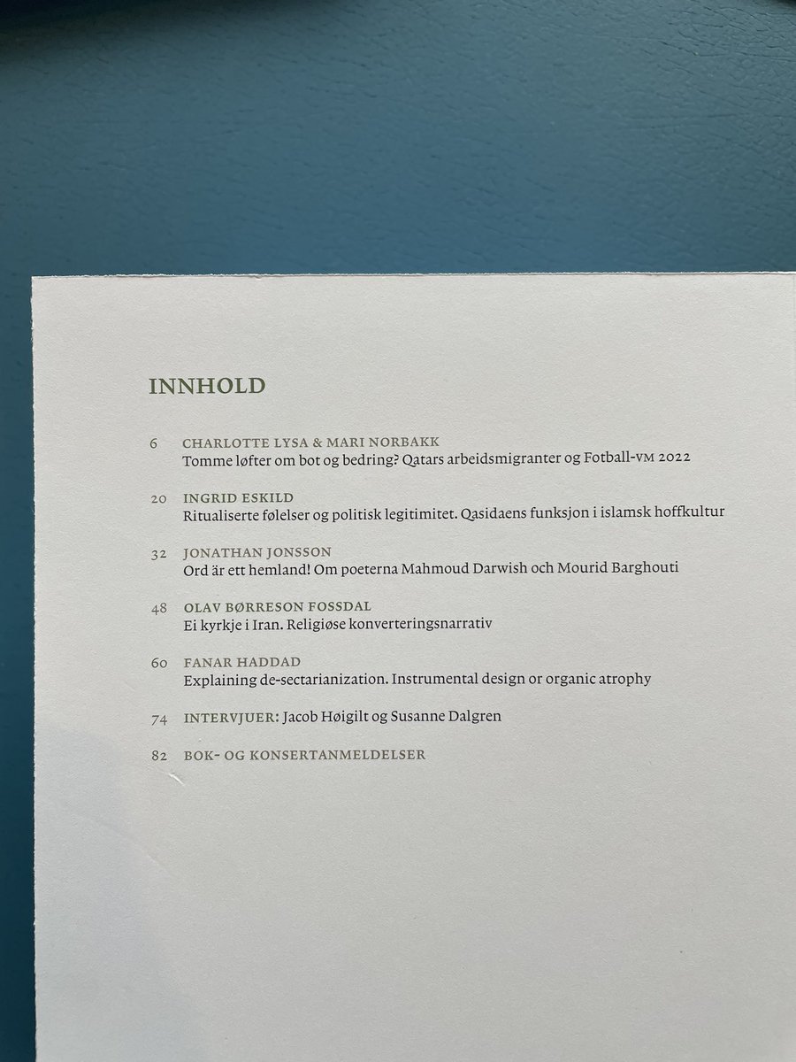 Vi kan endelig dele at Babylons 20-årsjubileumsnummer er her🥳
Nummeret inneholder artikler, bokanmeldelser i tillegg til intervjuer - inkludert med Jacob Høigilt, en av tidsskriftets grunnleggere! Send en e-post hvis du ønsker et nummer📬