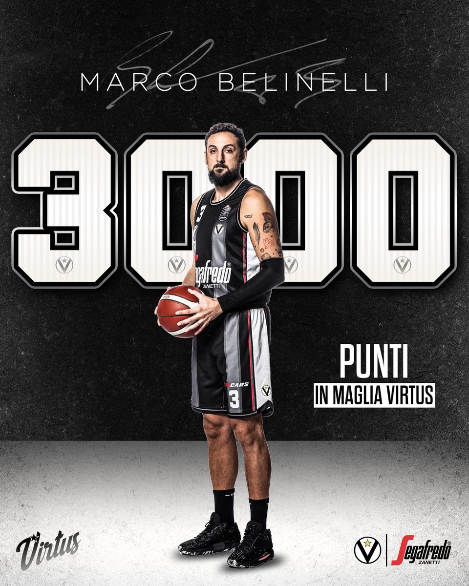 𝟑𝟎𝟎𝟎 𝐩𝐮𝐧𝐭𝐢 in maglia ⚪️⚫️ @marcobelinelli 🔥 #AmarsiAncora