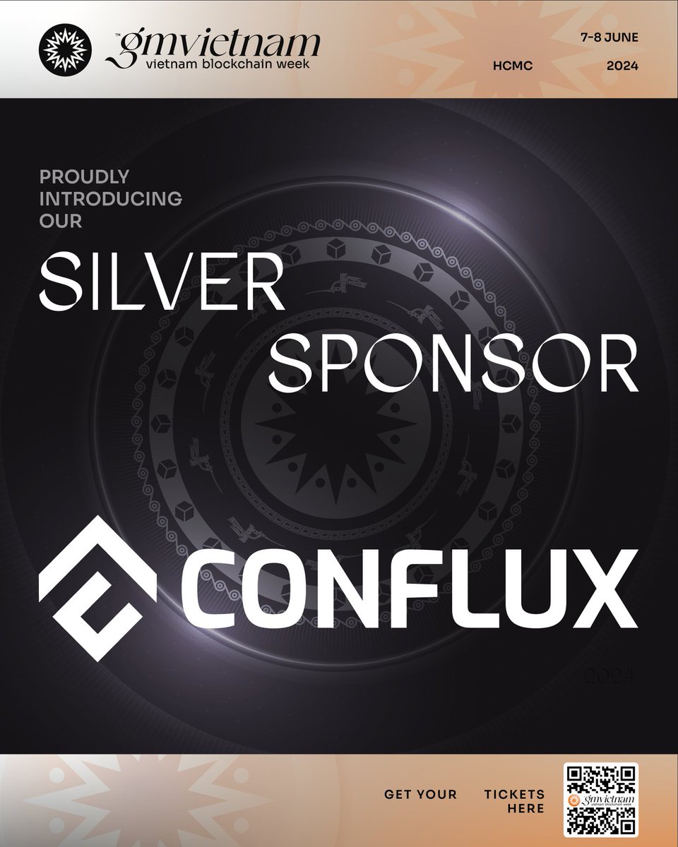 Break down barriers, build together: @Conflux_Network, Silver Sponsor at #GMVN2024! As a PoW/PoS hybrid blockchain, Conflux enables creators, communities, and markets to connect across borders and protocols. Join us: gmvietnam.io/get-tickets