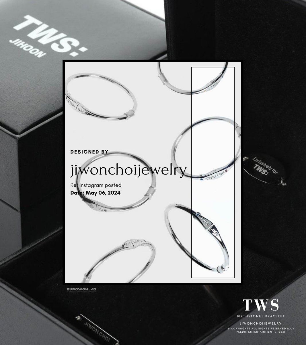 TWS 's birthstones bracelet💎
กำไลวงทูอัส อัญมณีสีตามเดือนเกิด 🖤

#TWS #투어스 #247WithUs 
@TWS_PLEDIS #TWS_artwork