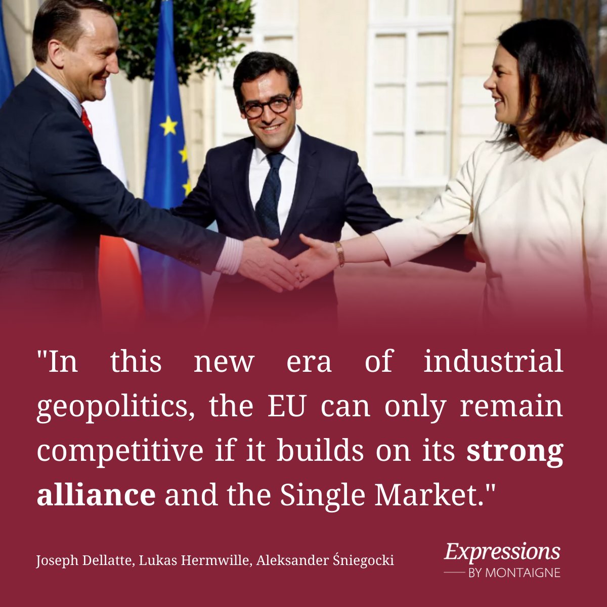 🇪🇺♻️ The EU must move swiftly to navigate the green transition, while securing the future of Europe’s economy: the Weimar Triangle could provide the ideal place to offer a bold industrial policy leadership. @DrDellatte, @LukasHermwille, @ASniegocki 👉 bit.ly/44vDTYb