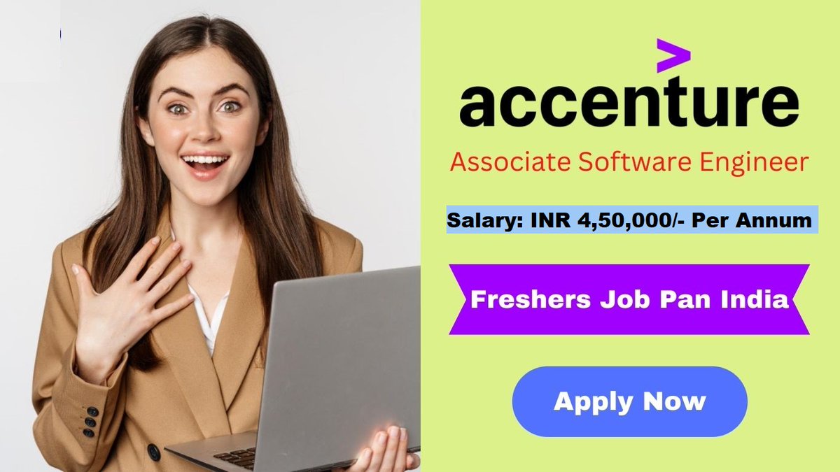 Accenture Freshers Recruitment

Profile: Associate Software Engineer

Qualification: BE/BTech, ME/MTech, MCA, MSc

Location: PAN India

Apply Now: bit.ly/Accenture-Fres…

Apply Link 2: bit.ly/3VFnwWp

#HiringFreshers #Recruitment2024 #jobs #jobsearch #ITjobs