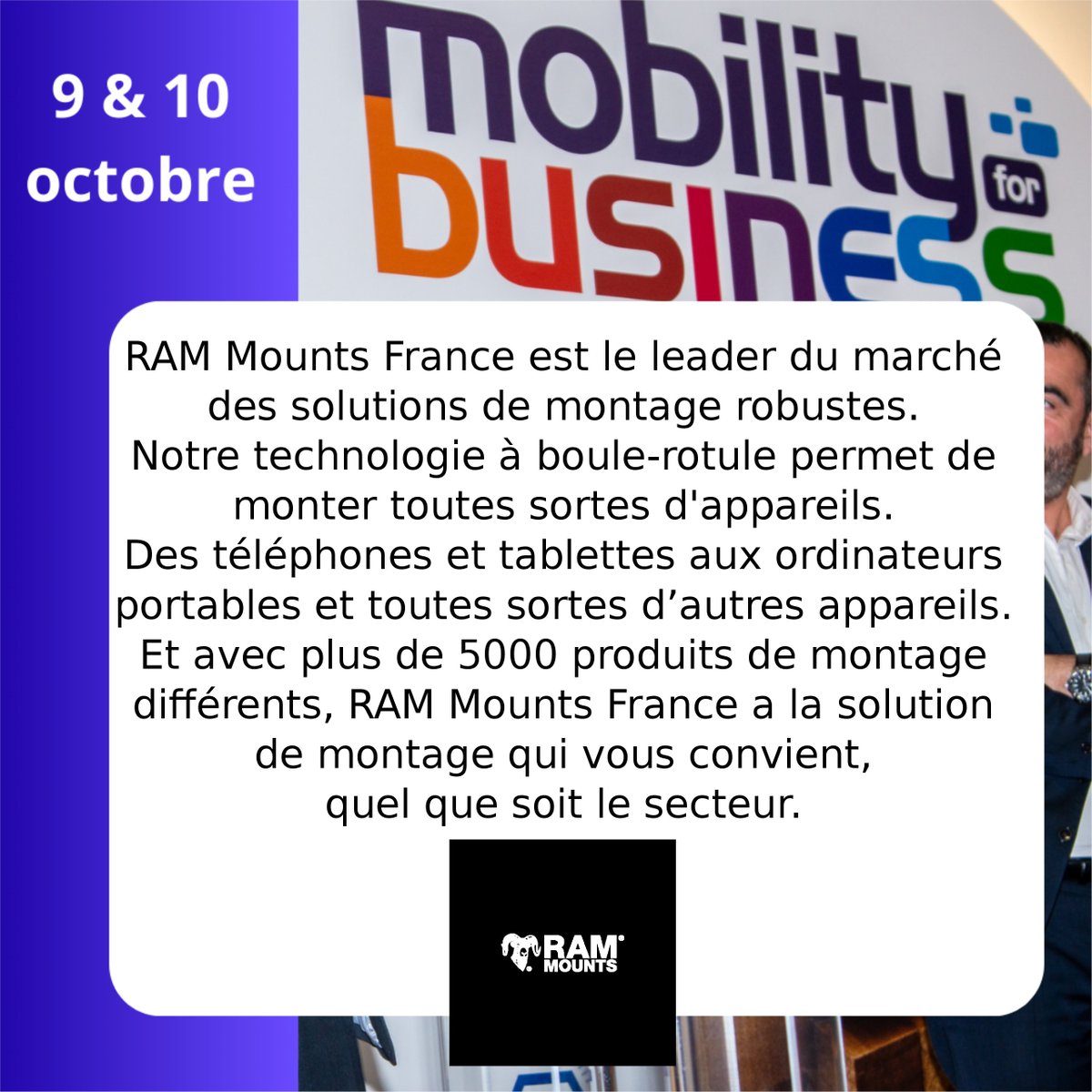 SALON MOBILITY FOR BUSINESS - 7-8 OCTOBRE 2025 (@salon_mobility) on Twitter photo Nous sommes heureux d'accueillir la société <a href="/RAMMounts/">RAM Mounts</a> sur le prochain <a href="/Salon_Mobility/">SALON MOBILITY FOR BUSINESS - 7-8 OCTOBRE 2025</a> 2024. Vous pourrez découvrir ses solutions de montage et fixations pour tous les terminaux mobiles. Nous sommes heureux d'accueillir la société <a href="/RAMMounts/">RAM Mounts</a> sur le prochain <a href="/Salon_Mobility/">SALON MOBILITY FOR BUSINESS - 7-8 OCTOBRE 2025</a> 2024. Vous pourrez découvrir ses solutions de montage et fixations pour tous les terminaux mobiles.