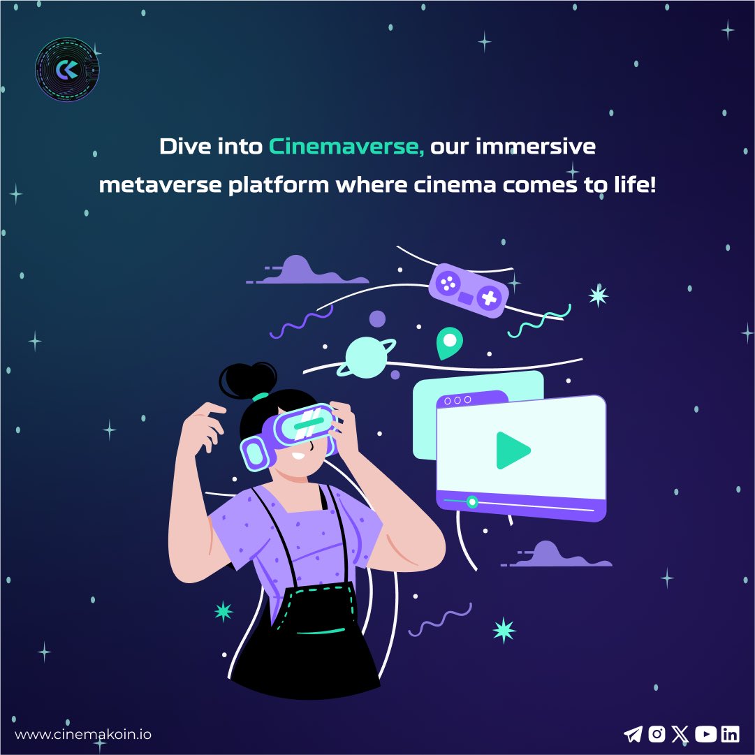 Invest in the future of cinema! CinemaKoin offers a unique opportunity to be part of a groundbreaking entertainment revolution.

#crypto #Bitcoin #blockchain #btc #eth #ethereum #cinemakoin #ck #cinemachain #cswap #cinemarketplace #CryptoX #CryptoCommunity #Cinema #cinemanews