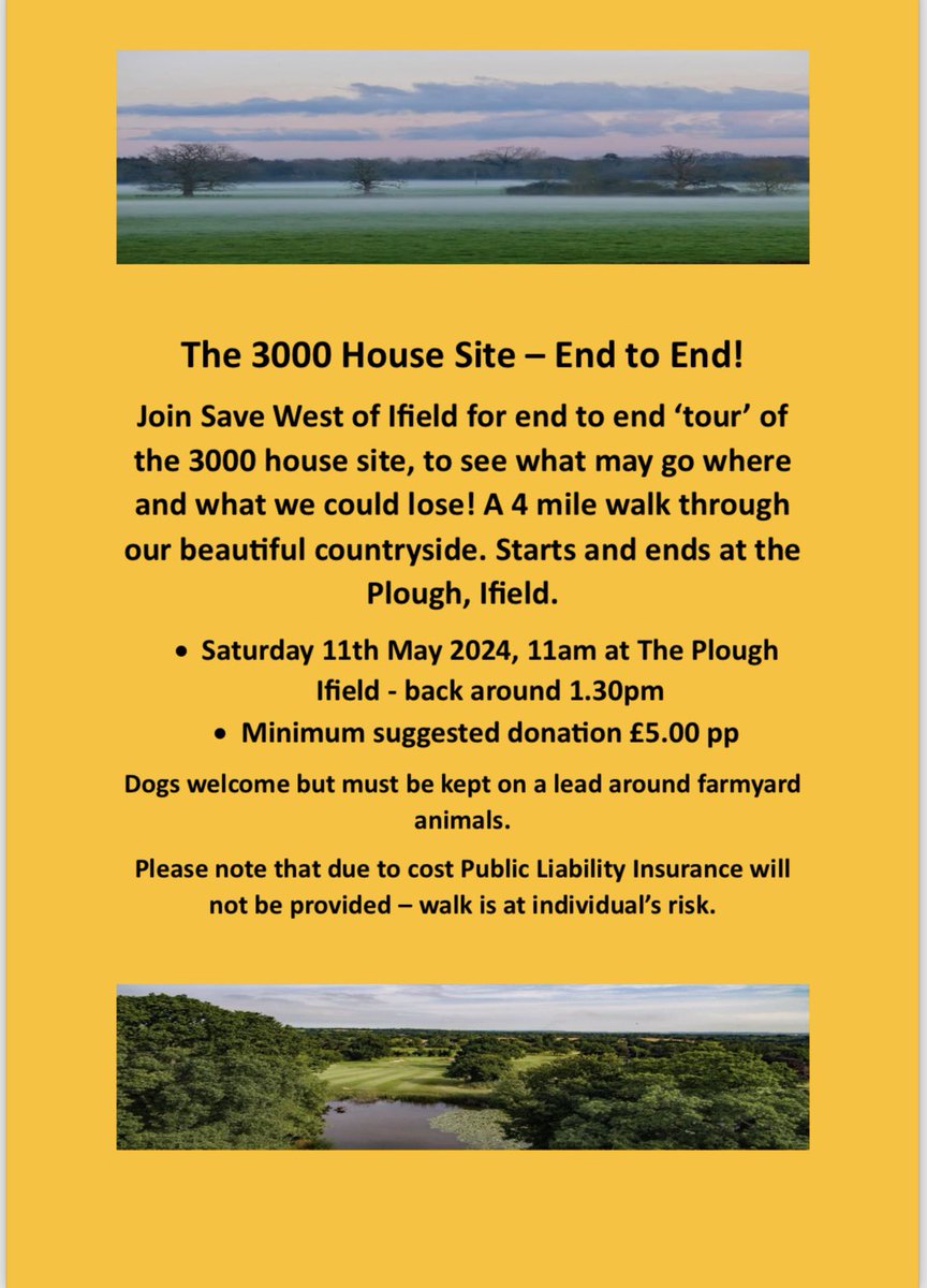 Happy Bank Holiday to you all!

You’ll find Save West of Ifield’s latest newsletter here:

static1.squarespace.com/static/6094144…

And see you next week on a walk through the proposed site, to see exactly what would be destroyed