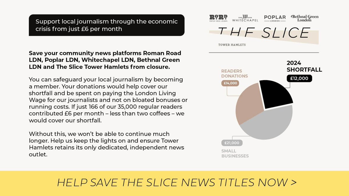 📣 Our local journalism is facing a critical moment. We're launching an appeal to bridge a £12,000 shortfall by autumn. Your support is crucial to keep the lights on. Become a £6 member to secure the future of independent journalism in our borough. 🗞️✊ romanroadlondon.com/membership/