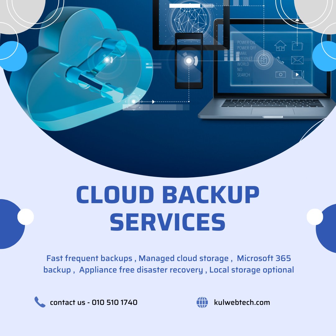 Have you ever wondered if you will be able to retrieve your business data once you have lost it, have no worries Kulweb Technologies can offer you services that will help back-up all the information you have lost. #cloudbackupsoftware #cloudbackupservices #cloud #backupservices