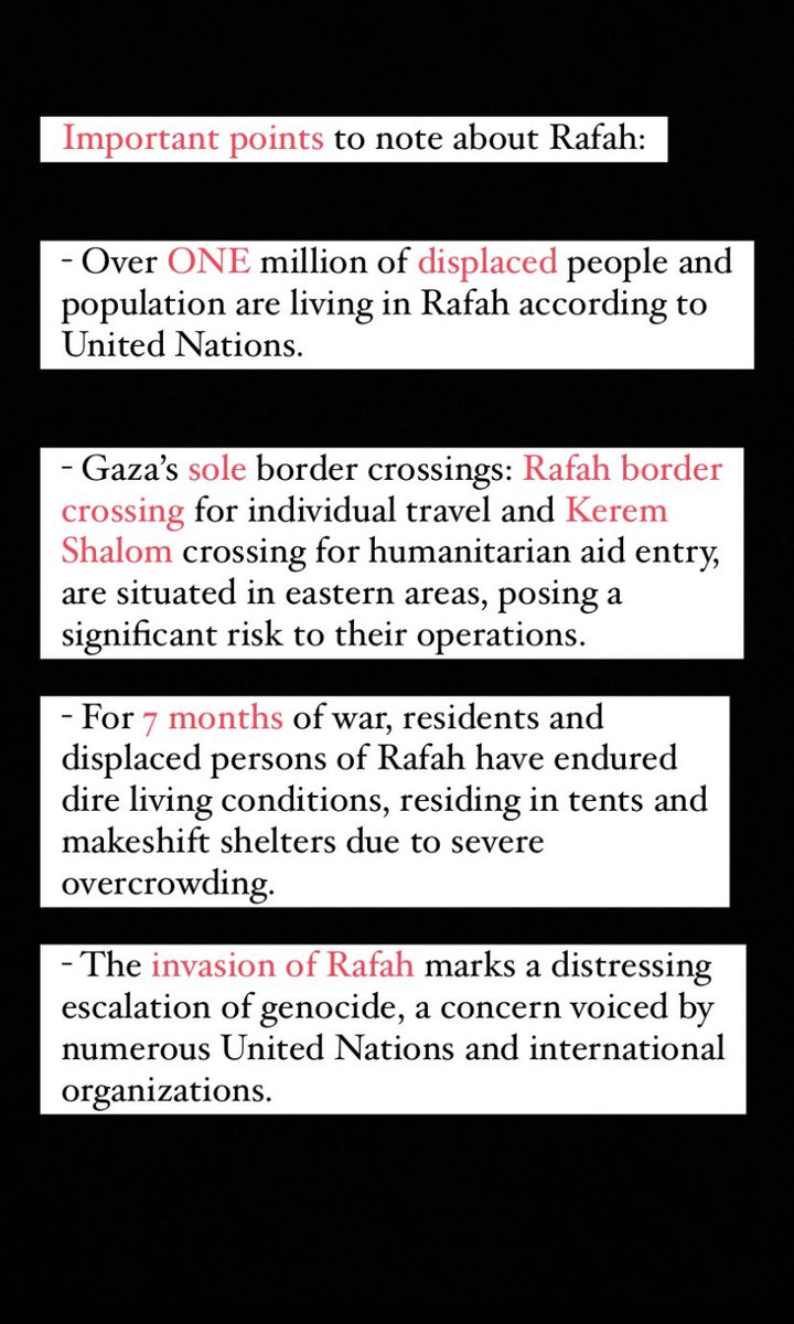 Important points to note about Rafah: