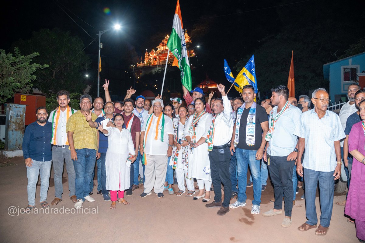 The people of Panaji displayed immense support and love during our campaign with candidate Adv Ramakant Khalap, our Congress cadre, and alliance partner, AAP.