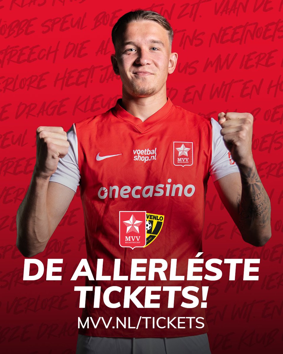 Er zijn alleen nog tickets beschikbaar voor Hoofdtribune vak A en vak G! Zorg dat je er snel bij bent en koop jouw tickets voor vrijdag! → mvv.nl/tickets #NietsDeMoodVerloreHeet