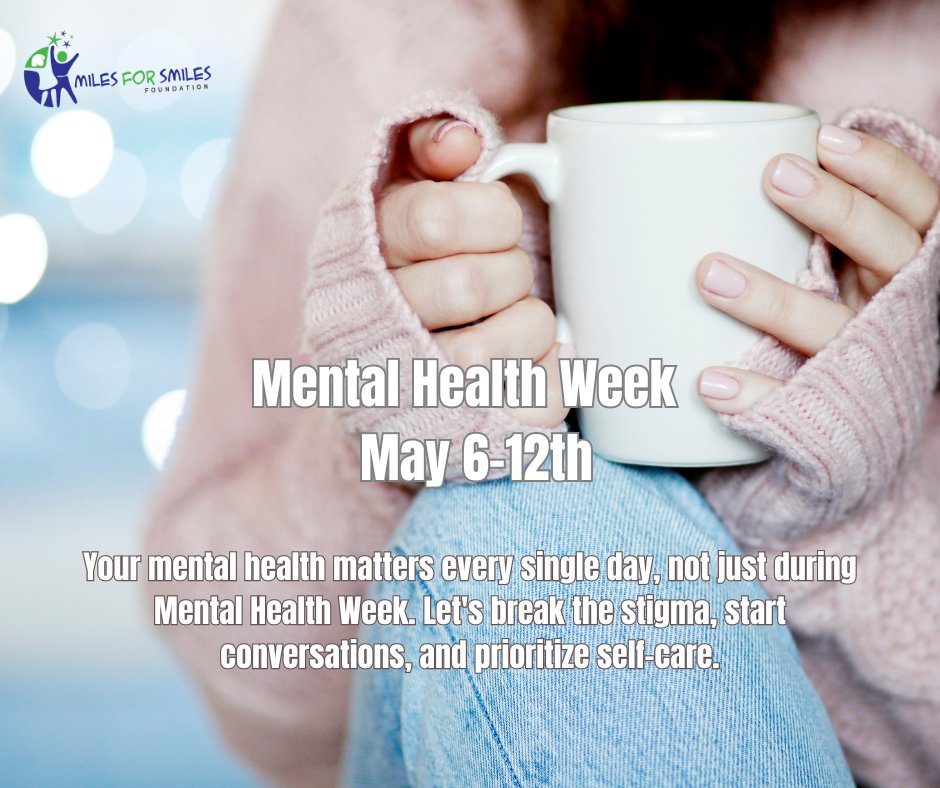 Your mental health matters every single day, not just during Mental Health Week. Let's break the stigma, start conversations, and prioritize self-care. #MentalHealthAwarenessWeek @miles4smilesNL