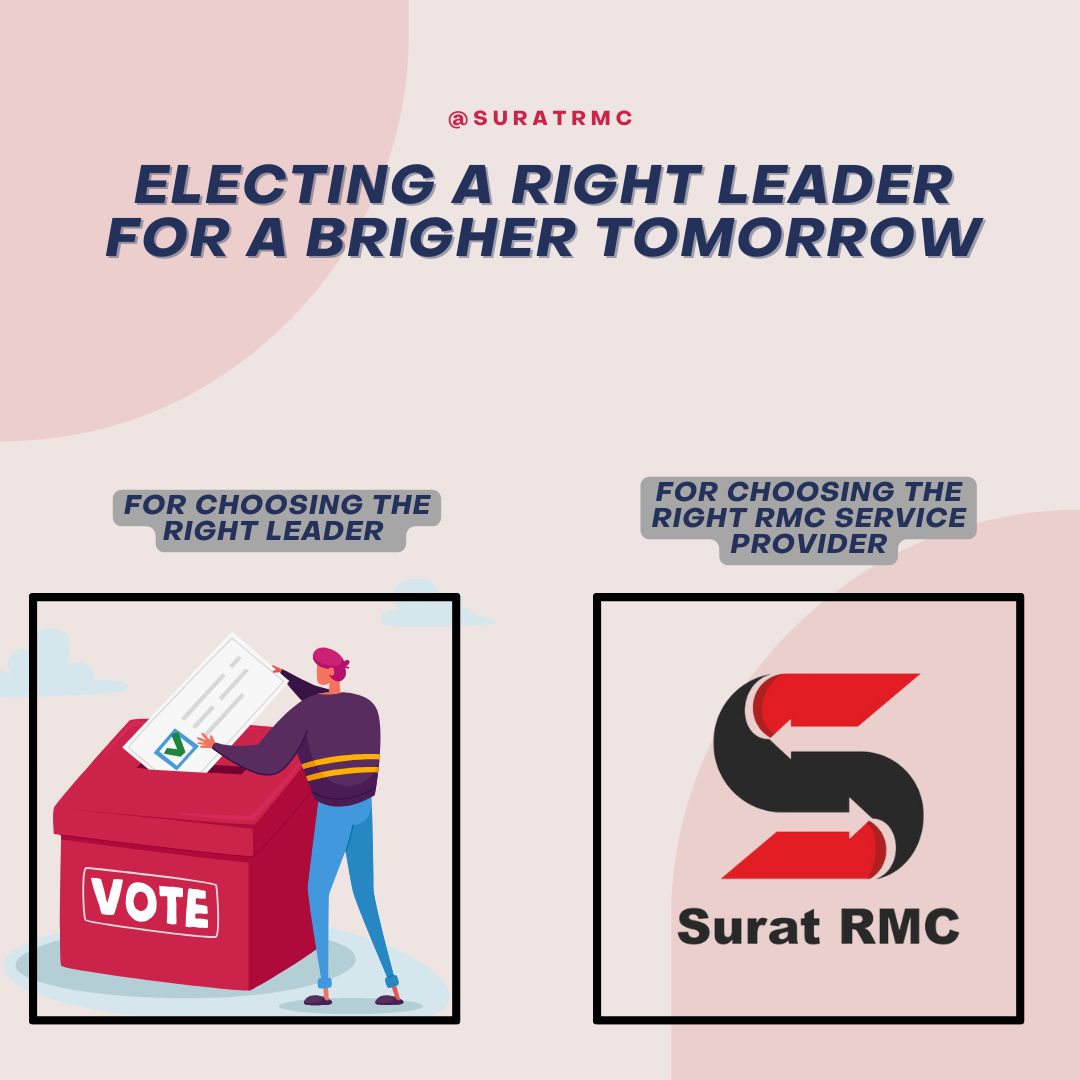 Embark on a journey towards brighter construction with Surat RMC's superior services. Choose the right leader for your building needs.

#ElectionDay #GoVote #DemocracyInAction #MakeADifference #EveryVoteCounts #VotingMatters #GetOutTheVote #VoiceYourChoice #SuratRMC