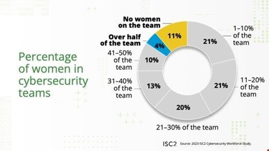 11% of #Cybersecurity Teams Have Zero #Women 

buff.ly/49RBurQ 

@InfosecurityMag @ISC2 @GunshipGirl #tech #security #skills #skillsgap #talent #talentmanagement #business #leadership #womenintech #womenincyber #diversity #DEI #CISO #CIO #CTO #jobs #securityjobs #startups
