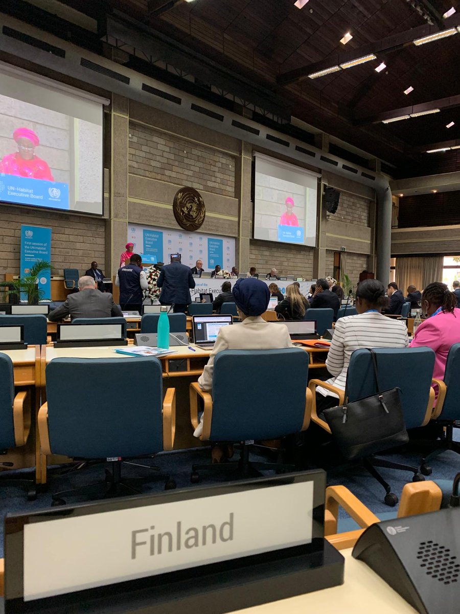 The Executive Board of @UNHABITAT has convened for its first session of 2024! Many Board Members and Observers in the room, ready to steer UN-Habitat's work to tackle urban challenges and build a sustainable urban future 🏙️