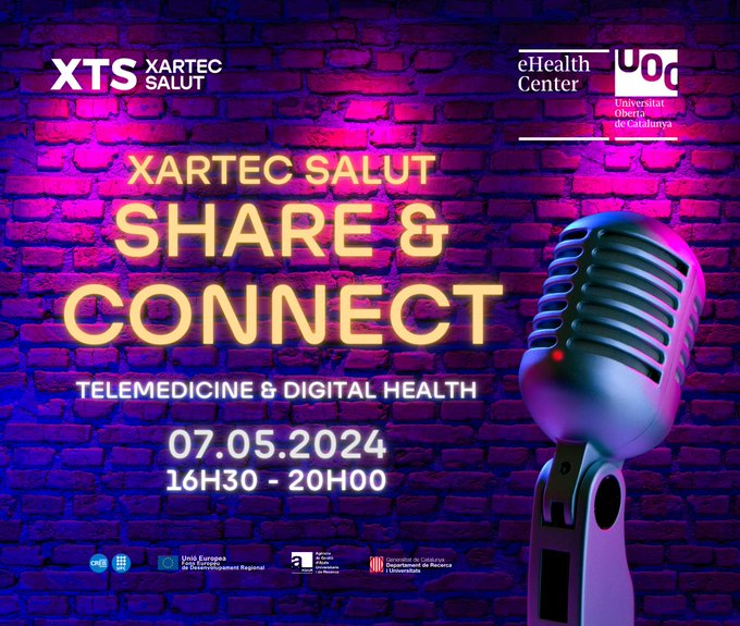 📅 Demà serem a la jornada @XartecSalut: Share & Connect, amb la participació de Rossana Alessandrello (@realessandrello) en la conversa: Què tenir en compte per a la certificació i accés al mercat d'aplicacions mòbils i eines TIC per a l'alineament amb l'usuari final? #Innovació