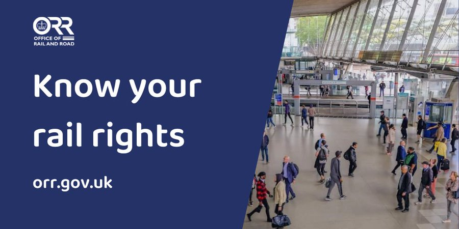 With industrial action taking place today and over the next few days, please check before you travel. If your train is disrupted or cancelled you might be entitled to a refund. orr.gov.uk/monitoring-reg… #KnowYourRailRights