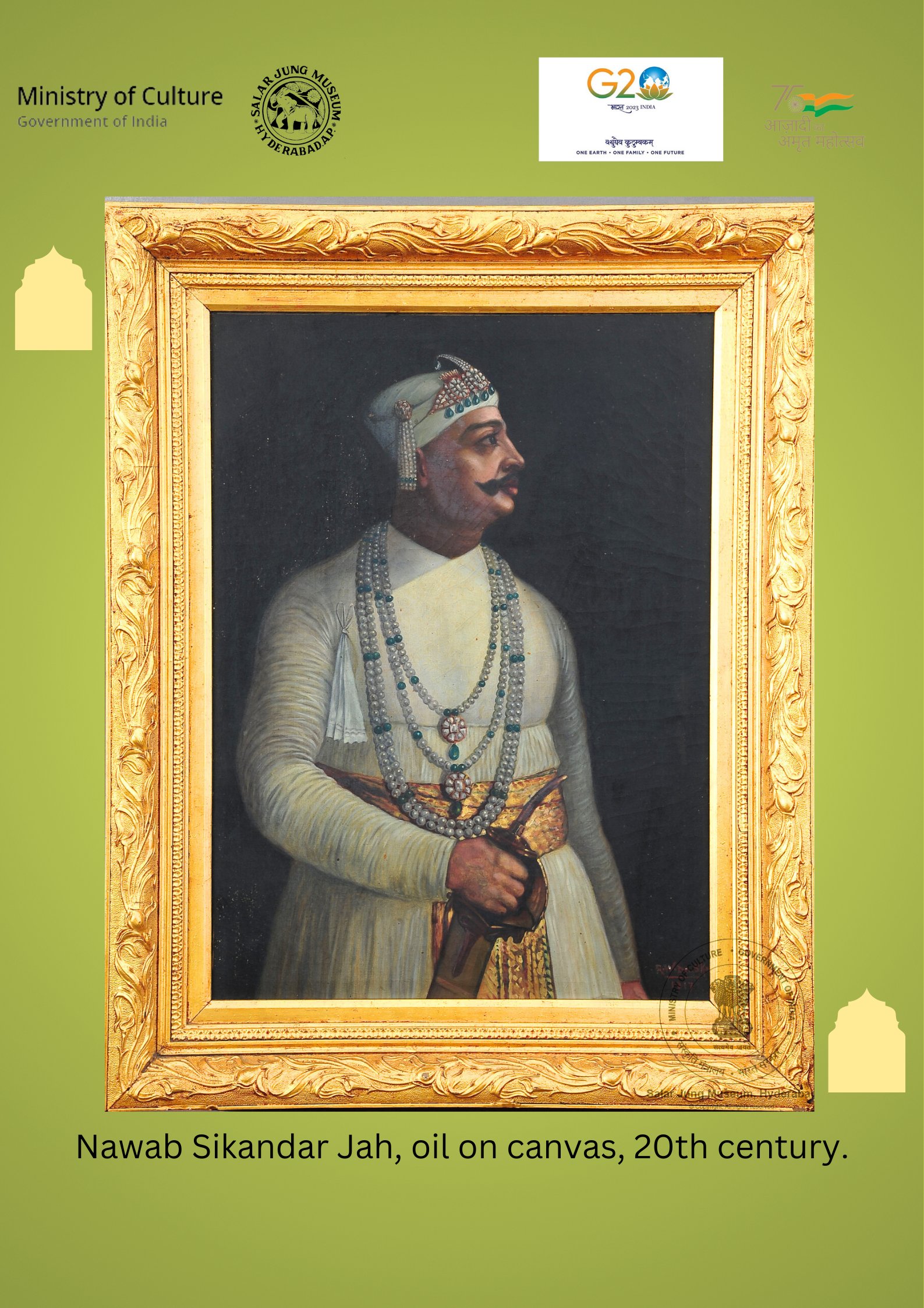 Framed Photograph: Nawab Salarjung Bahadur Framed Photograph: Nawab Salarjung Bahadur