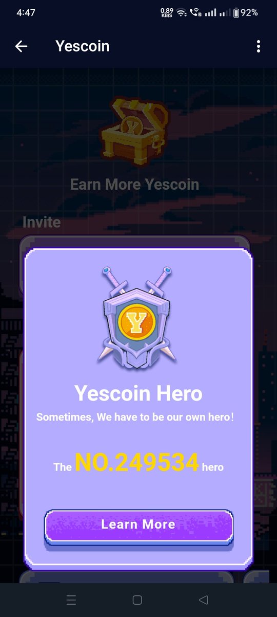 @Yescoin_Fam Good day to all