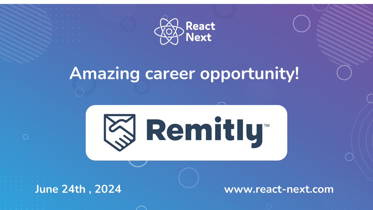 Looking for your next challenge as a Senior Frontend Engineer? Check out this great career opportunity by @remitly ! remitly.wd5.myworkdayjobs.com/en-US/Remitly_… See more career opportunities at react-next.com/jobs/ #hiring #frontend #react