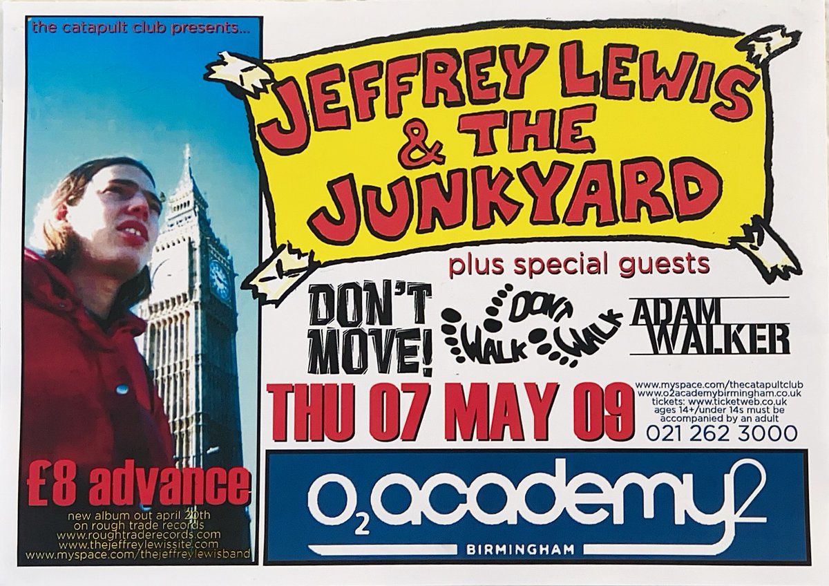 On this day: 7th May 2009, Jeffrey Lewis & The Junkyard Archive credit: Arthur Tapp