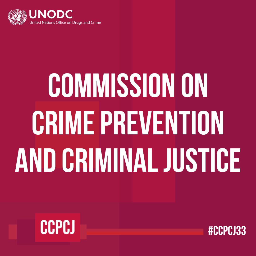 📣 Save the date! The 33rd session of the Commission on Crime Prevention & Criminal Justice will take place from 13 - 17 May in @UN_Vienna & online. Follow #CCPCJ33, @CCPCJ & UNODC to learn more about what the commission aims to achieve! bit.ly/CCPCJ33