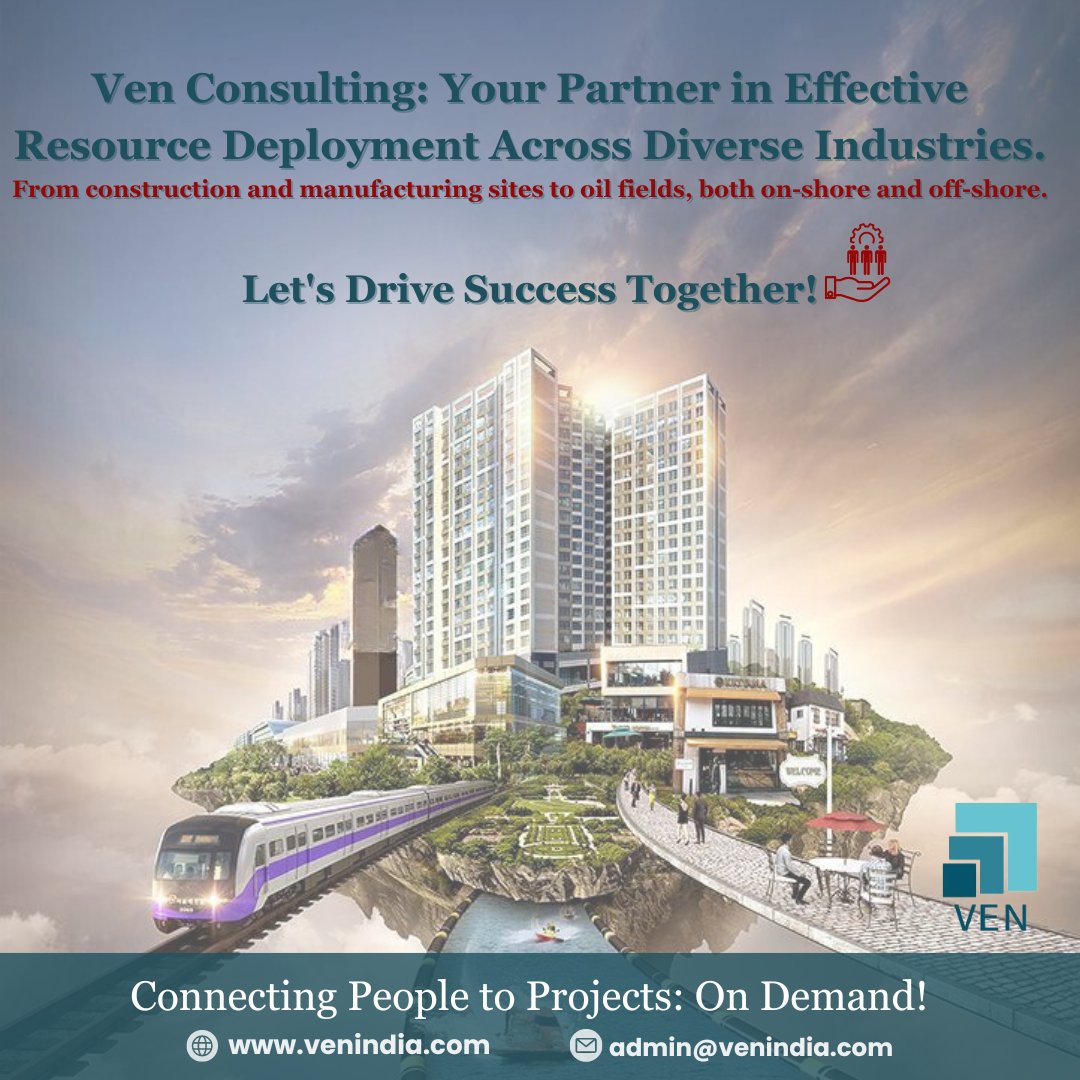 venconsulting's tweet image. Ven Consulting is your go-to partner for all your staffing needs. With our industry expertise and extensive network, we'll find the perfect match for your team.
#VenConsulting #EngineeringStaffing #IndustryExperts #StaffingSolutions #Recruitment #VenIndia #HR #strategy #PMC