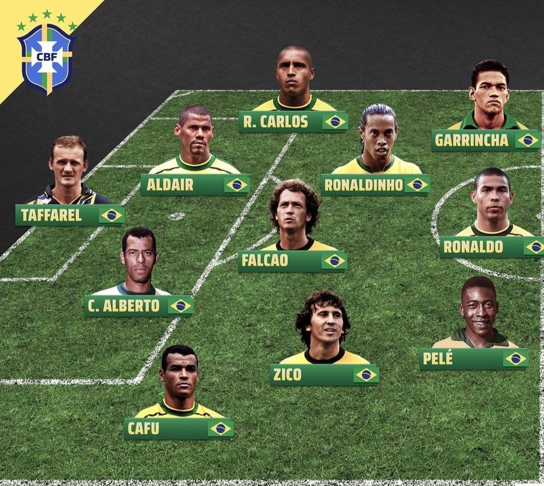 A possible Brazil All Time XI. Would you make any changes? 🤔