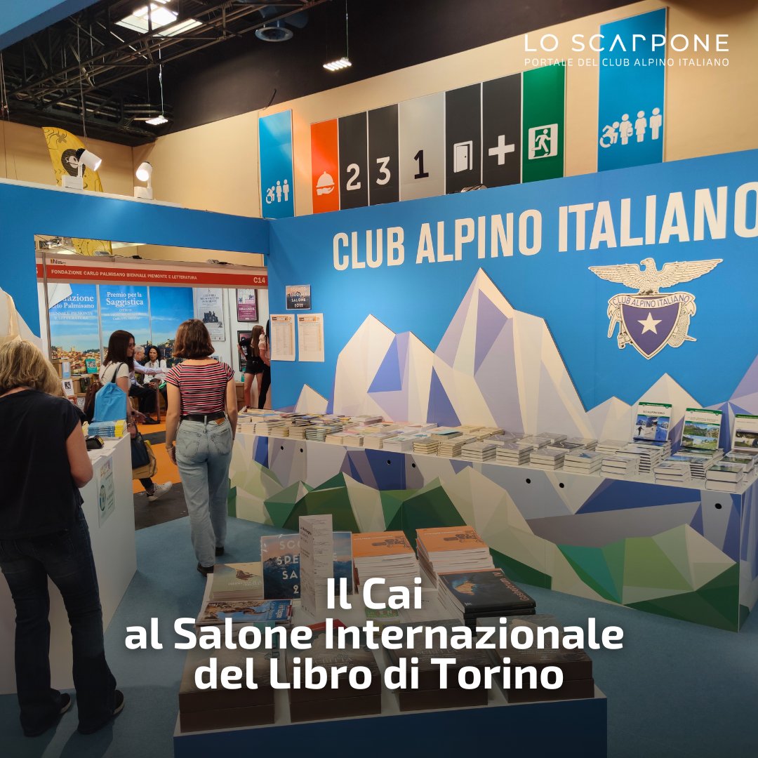 Anche quest'anno il @CAI150 avrà il proprio stand al @SalonedelLibro di Torino, in programma a Lingotto Fiere da giovedì 9 a lunedì 13 maggio (Padiglione 2 - Stand J161). I visitatori troveranno tutti i libri editi e co-editi dal #CAI... Leggi👉 loscarpone.cai.it/dettaglio/il-c…