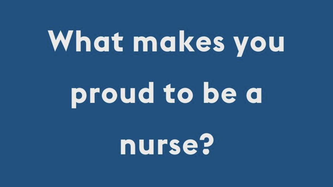It’s #nursesweek and we are celebrating nursing. We want to hear from you and share what’s great about nursing.
