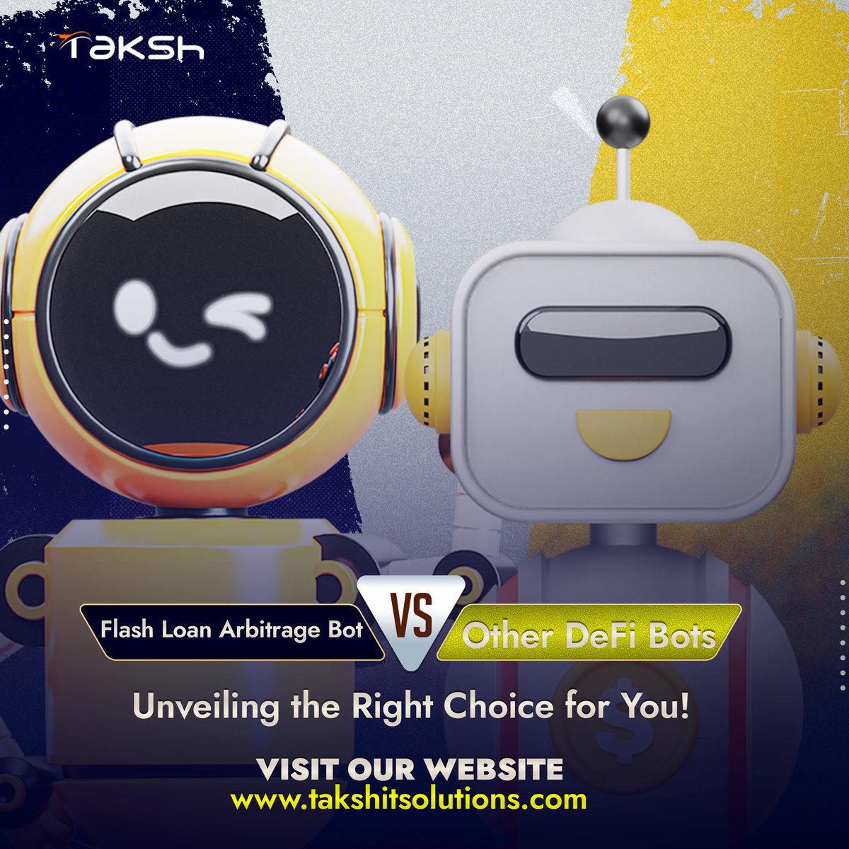official_taksh's tweet image. Dive into the world of decentralized finance (DeFi) with Taksh IT Solutions Private Limited. Explore the benefits and considerations of Flash Loan Arbitrage bots versus other DeFi bots.
🌐Website: blog.takshitsolutions.com/flash-loan-arb…
#FlashLoanArbitrage #ExchangeDevelopment #TakshIT