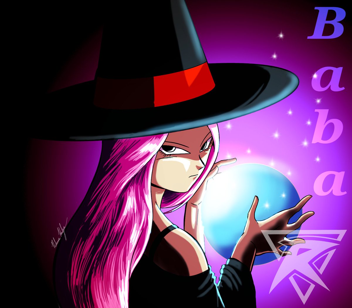 A young witch named Baba... #DragonBall #DragonBallZ #FortunetellerBaba #Baba #witch #crystalball