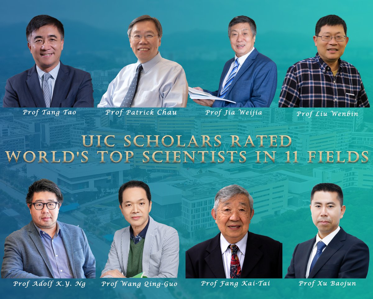 UIC's eight scholars have been ranked the world's top scientists in 11 fields of study by Research.com, an international education portal.

#UIC #bestscientist #academicachievement