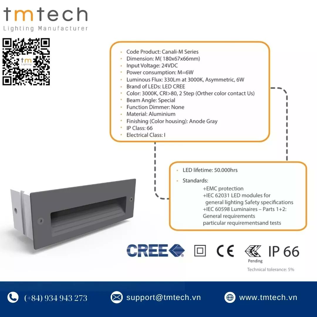 Canali Series recessed lights: The perfect combination of style and quality 
👉Discover more: tmtech.vn/products/wall-…
☎Contact us now for a free consultation!
#tmtech #tmtechvietnam #tmtechlighting #tmtechmanufacturer
#outdoorlighting #outdoorlights #outdoorlightingdesign